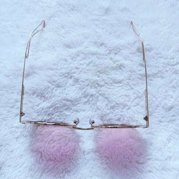 Seraphina Dark Pink Geometric Sunglasses - Picture 4 of 10